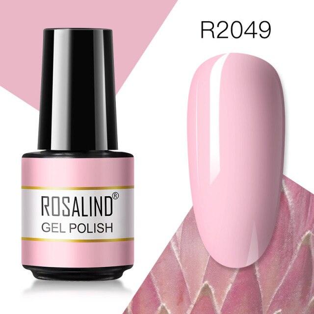 Soft red crème gel nail polish, shade RAR2049