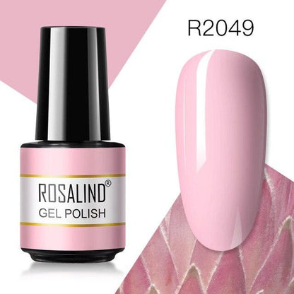 Soft red crème gel nail polish, shade RAR2049