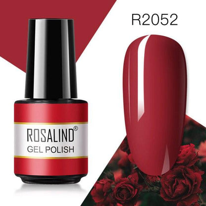Deep red crème gel nail polish, shade RAR2052