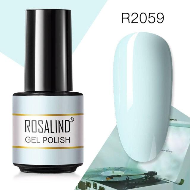 Pale blue crème gel nail polish, shade RAR2059