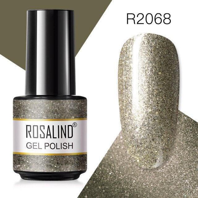 Rich nude glitter gel nail polish, shade RAR2068