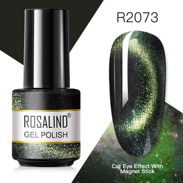 Deep green glitter gel nail polish, shade RAR2073