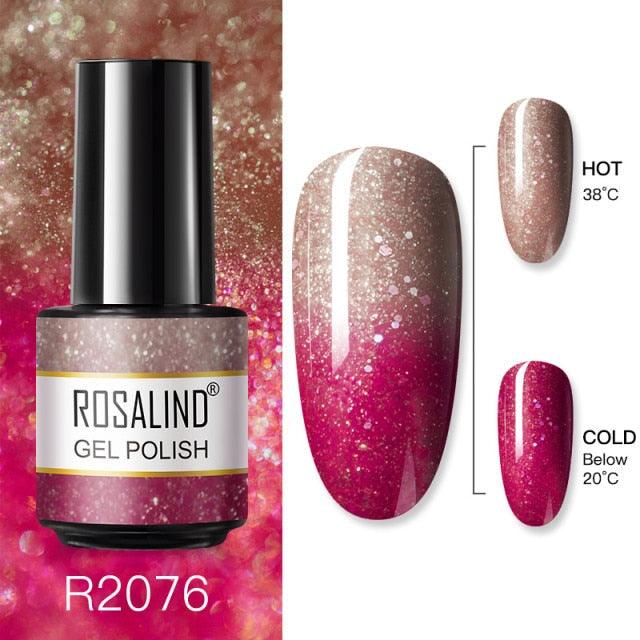 Rich red shimmer gel nail polish, shade RAR2076