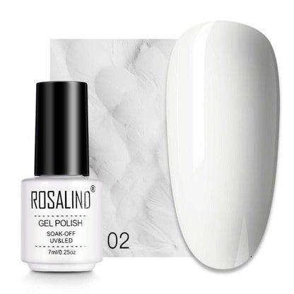 Pale ivory sheer gel nail polish, shade RC02