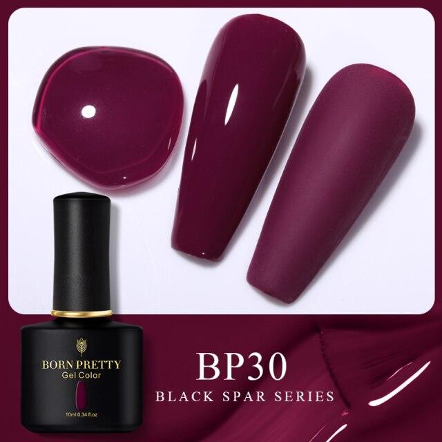 Espresso plum crème gel nail polish, shade BP30