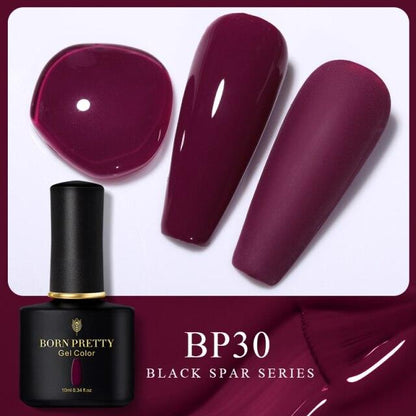 Espresso plum crème gel nail polish, shade BP30