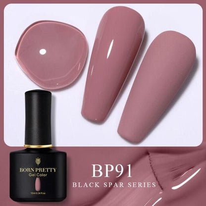 Rich red crème gel nail polish, shade BP91