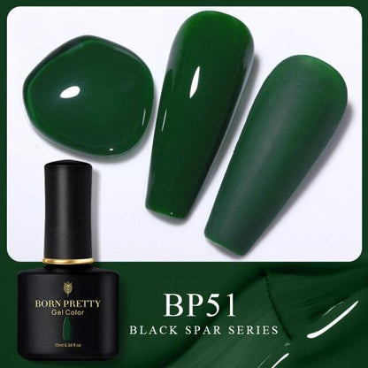 Espresso green crème gel nail polish, shade BP51