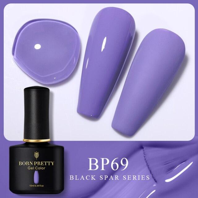 Rich blue crème gel nail polish, shade BP69