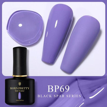 Rich blue crème gel nail polish, shade BP69