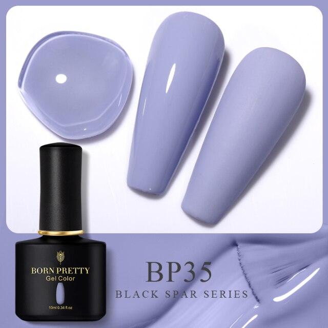 Soft blue crème gel nail polish, shade BP35
