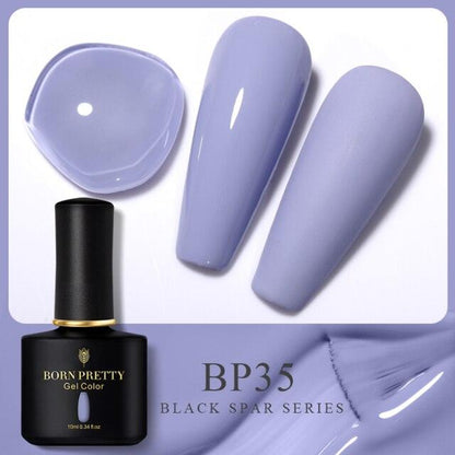 Soft blue crème gel nail polish, shade BP35