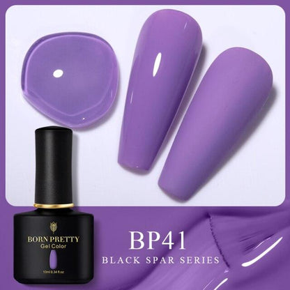 Rich violet crème gel nail polish, shade BP41