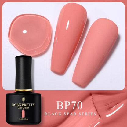 Soft red crème gel nail polish, shade BP70