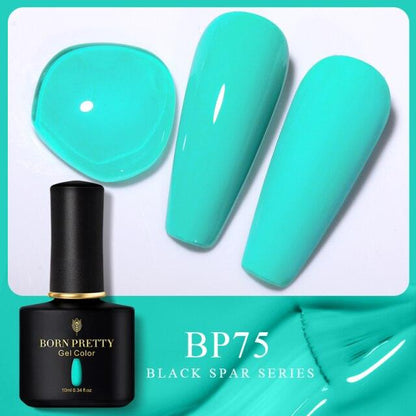 Pale blue crème gel nail polish, shade BP75