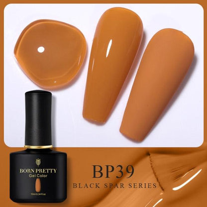 Rich coral crème gel nail polish, shade BP39