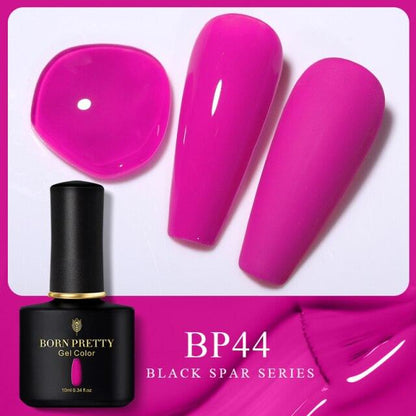 Rich pink crème gel nail polish, shade BP44
