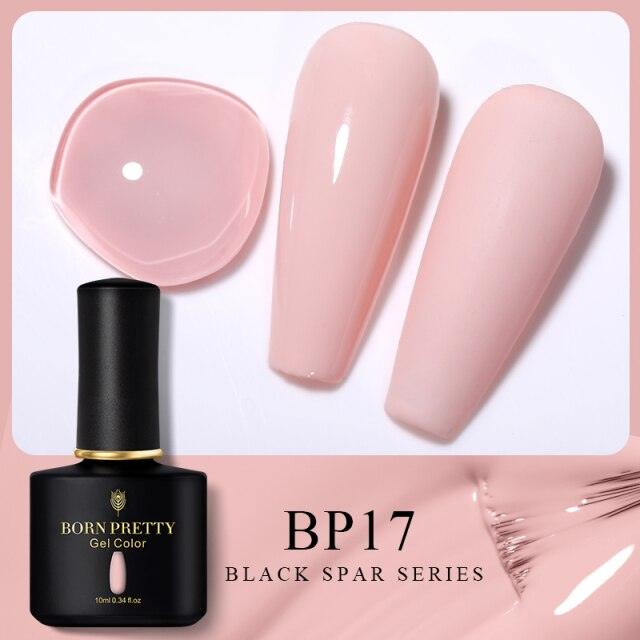 Pale pink crème gel nail polish, shade BP17