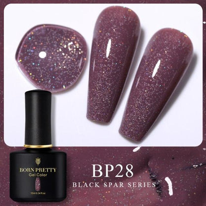 Deep red crème gel nail polish, shade BP28