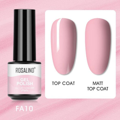 Soft red crème gel nail polish, shade FXA-FA10