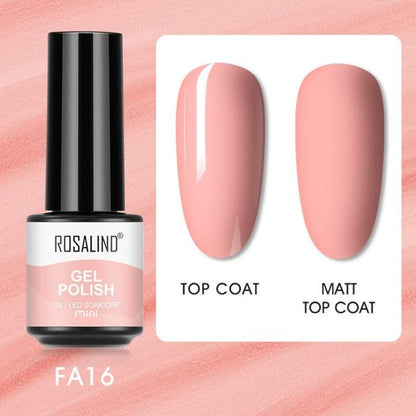 Soft red crème gel nail polish, shade FXA-FA16