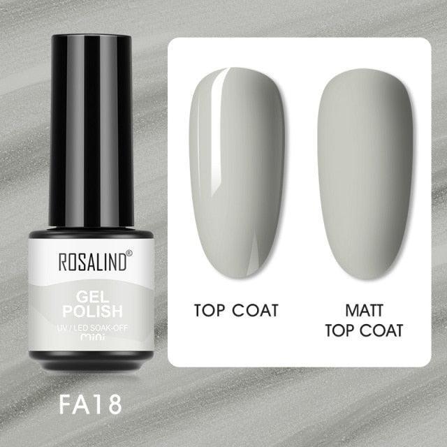 Pale ivory sheer gel nail polish, shade FXA-FA18