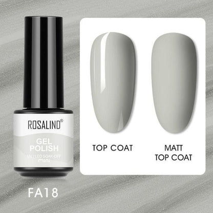 Pale ivory sheer gel nail polish, shade FXA-FA18