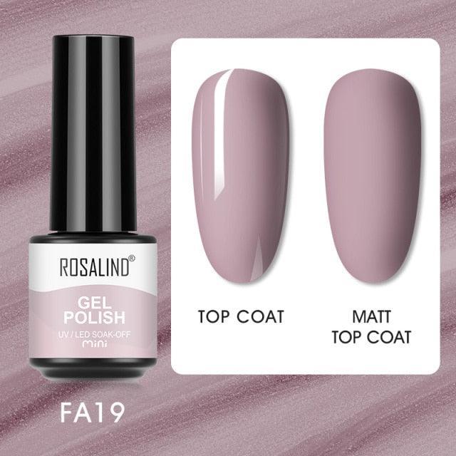Soft red crème gel nail polish, shade FXA-FA19