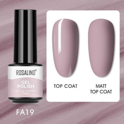 Soft red crème gel nail polish, shade FXA-FA19
