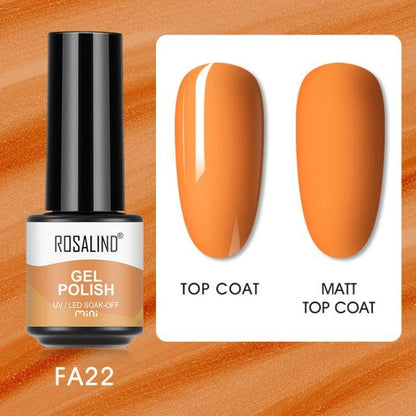 Rich coral crème gel nail polish, shade FXA-FA22