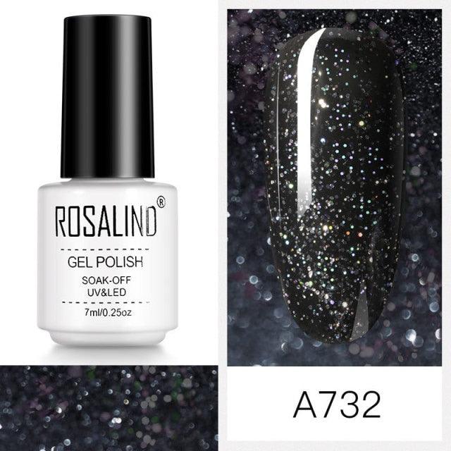 Espresso noir shimmer gel nail polish, shade RCA732