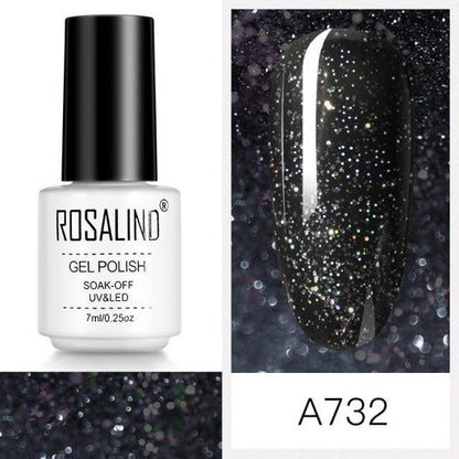 Espresso noir shimmer gel nail polish, shade RCA732