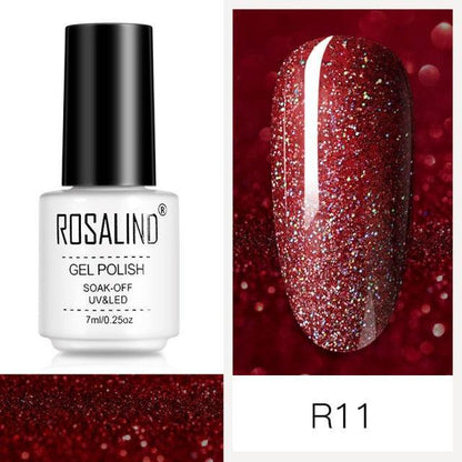 Espresso plum shimmer gel nail polish, shade RCR11