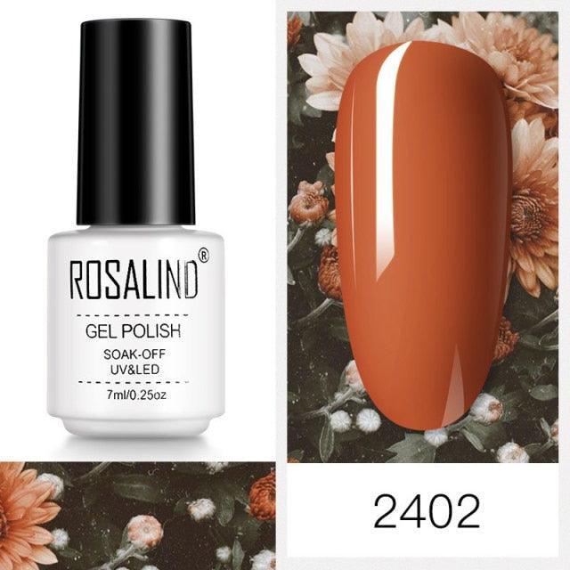 Deep coral crème gel nail polish, shade RC2402