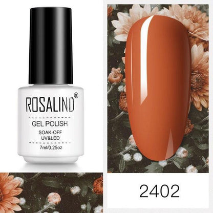 Deep coral crème gel nail polish, shade RC2402