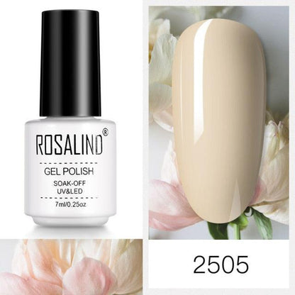 ROSALIND Glitter & Shimmer Gel Nail Polish, 90 Shades, UV/LED, 7ml