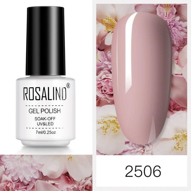 Soft red crème gel nail polish, shade RC2506