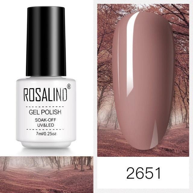 Rich red crème gel nail polish, shade RC2651
