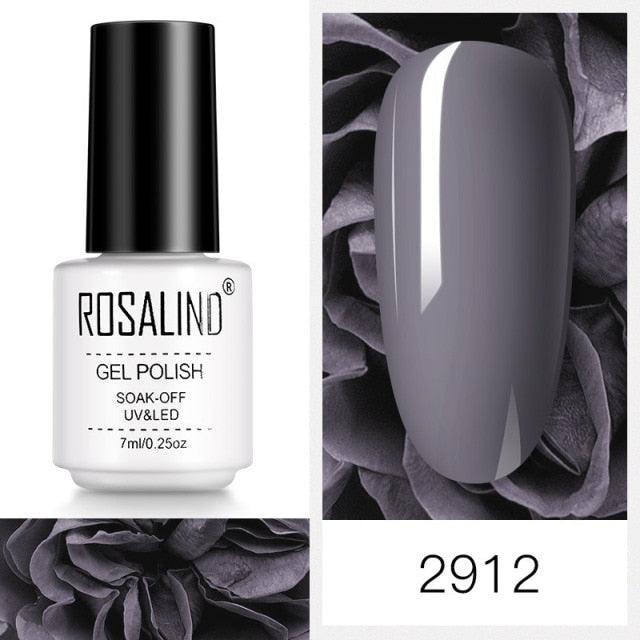 Deep black crème gel nail polish, shade RC2912