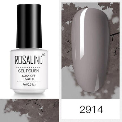 Rich grey crème gel nail polish, shade RC2914